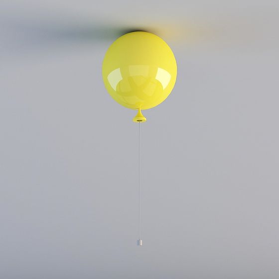 Vibrant Floating Balloon 3D model
