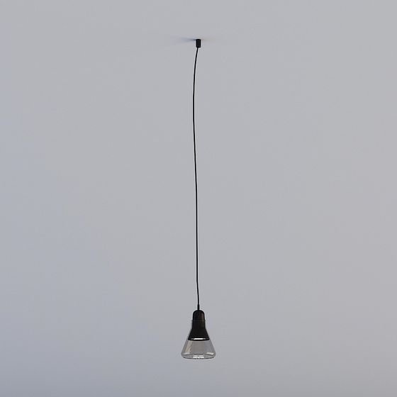 Elegant Low-Poly Chandelier 3D model