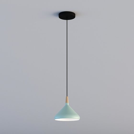Elegant Low-Polygon Ceiling Light 3D model