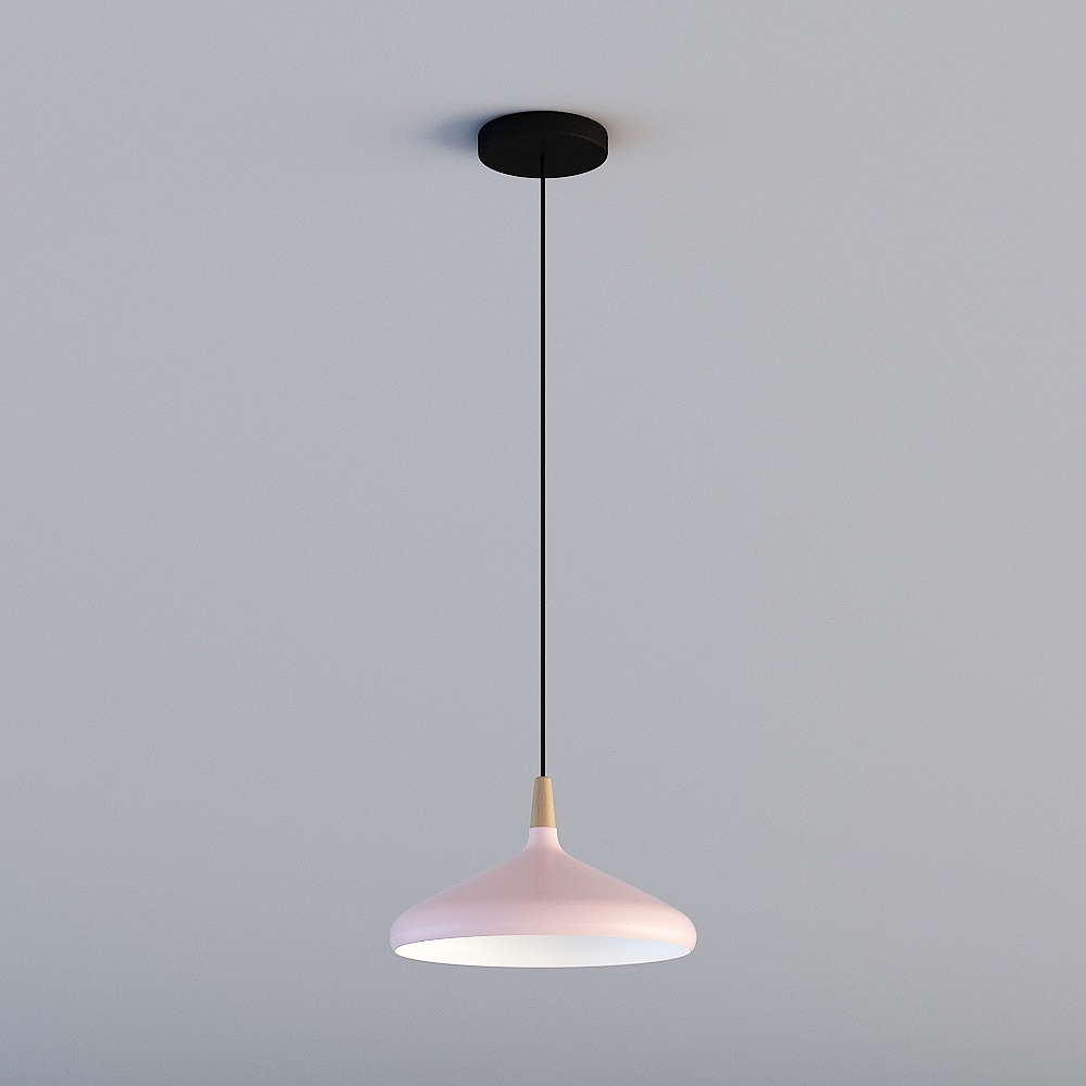 Stylish Low-Poly Pendant Light 3D model