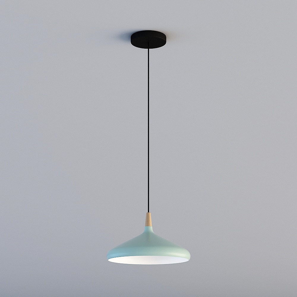 Elegant Minimalist Pendant Light 3D model