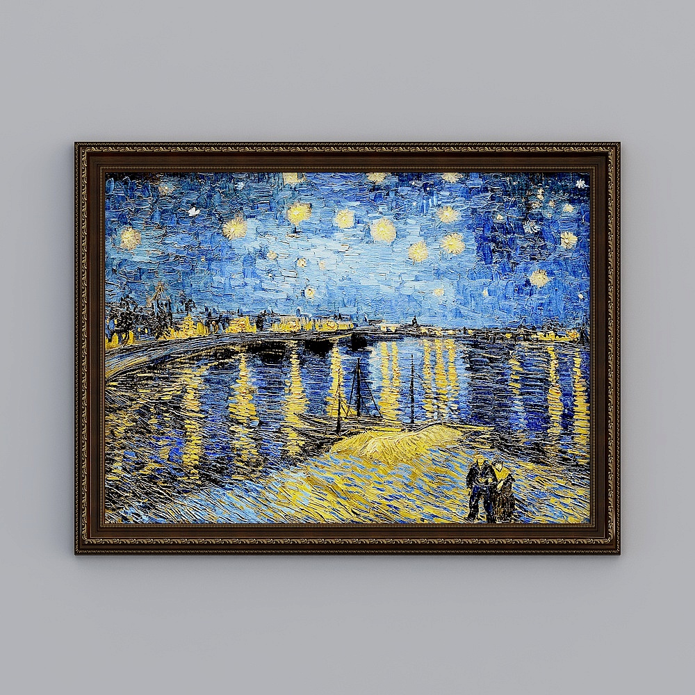 Kibbutz horizontal europäischer Stil Box Van Gogh Himmel 92.3x122.3cm berühmtes Gemälde amrgz-e-1