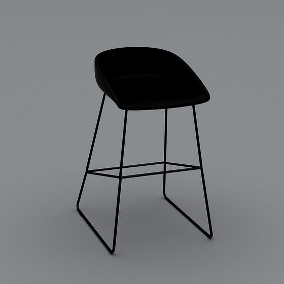 Urban Bar Stool 3D model for Modern Interiors