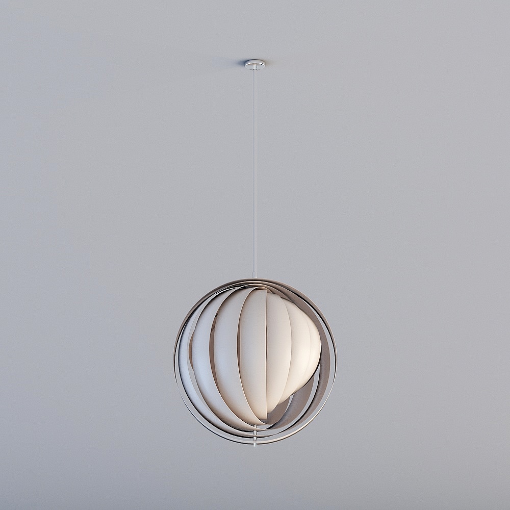 Modern Minimalist Chandelier 3D model