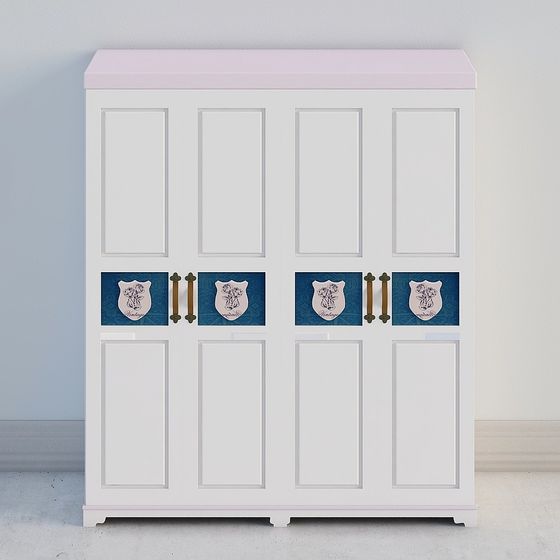 Vintage Style Storage Cabinet 3D model
