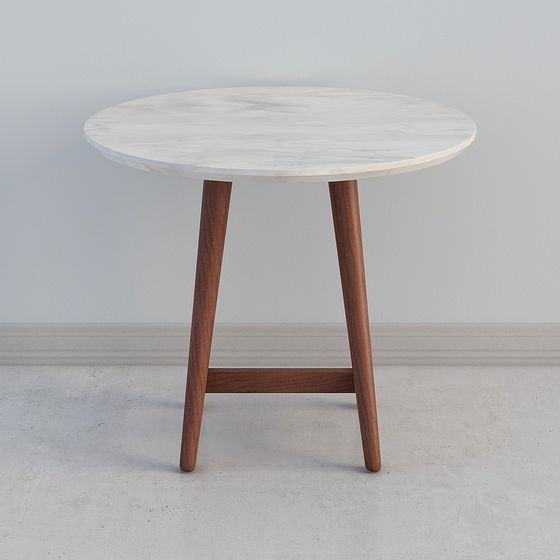 Stylish Round Table 3D Model for Contemporary Spaces