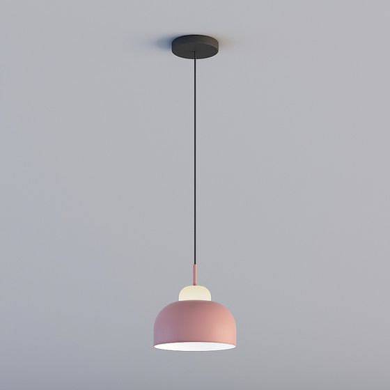 Pink Nordic Restaurant Bar Chandelier 3D Model for Stylish Interiors