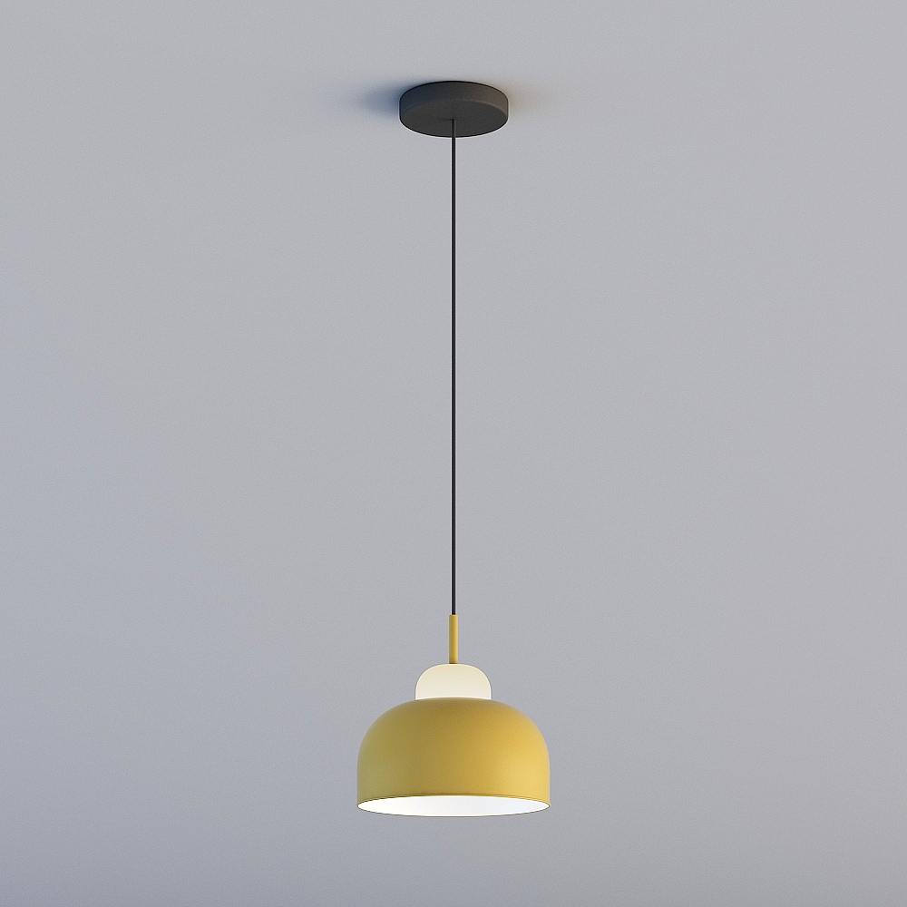 Lampadario a testa singola nordico LYHD P5073-Giallo