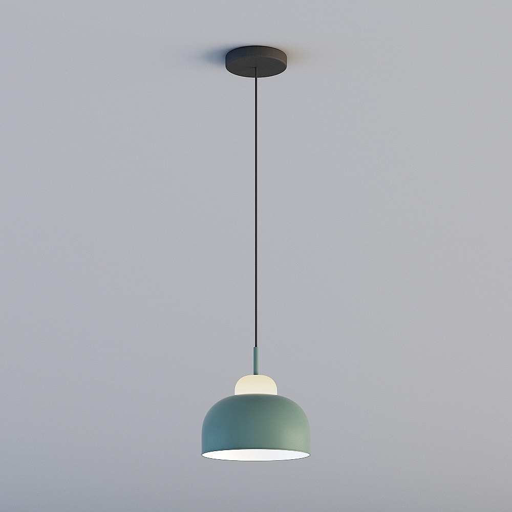 Luci 3D LYHD - Lampadario a testa singola P5073-Verde