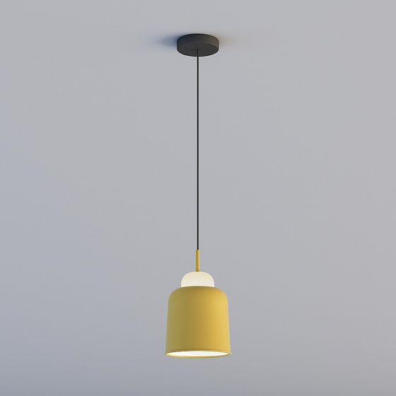 Luci 3D sono tutte LYHD - Lampadario Nordico Bar Monoforo-P5212-Giallo