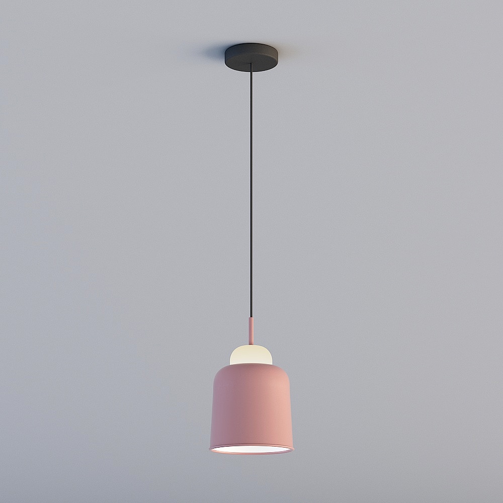 3D燈飾全為LYHD-北歐餐廳酒吧單頭吊燈-P5212-粉色