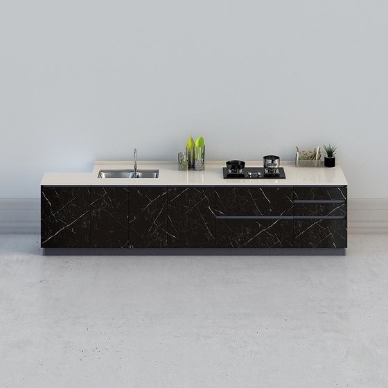 Modern Kitchen Cabinets,Black