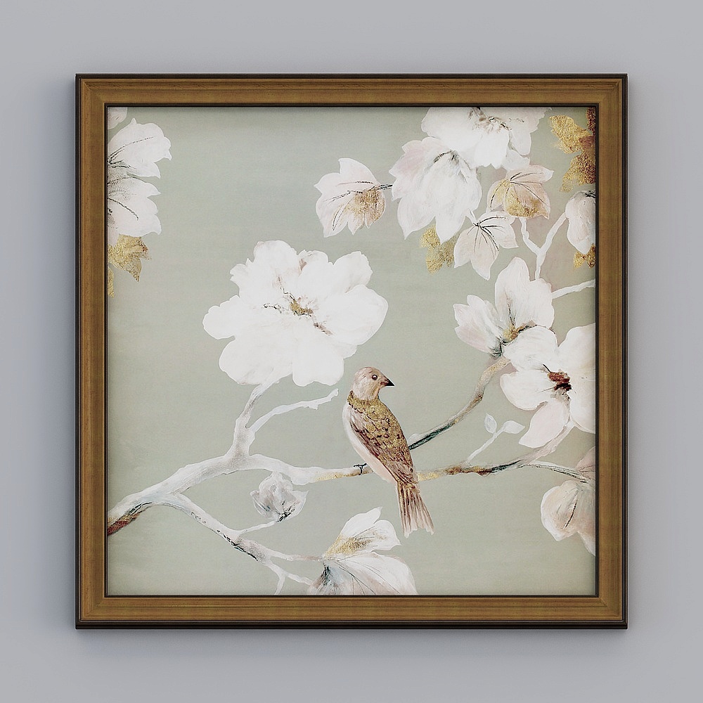 キブツ ヨーロピアン スタイル リビング ルーム スクエア アール ゴールド 78.5x78.5 cm 玄関孔雀 emclz-e-6