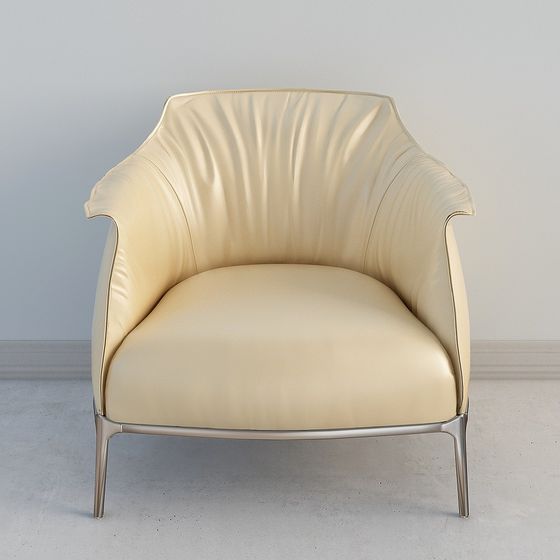 Elegant Shell Armchair 3D model