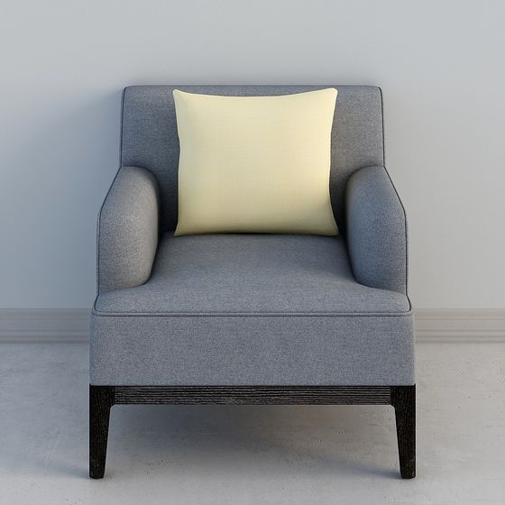 Comfortable Armchair 3D model with Minimalist Design
