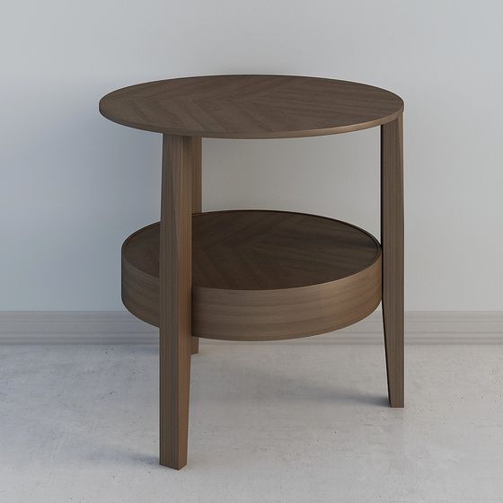 Stylish Round Side Table 3D Model