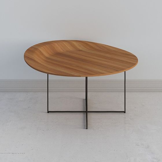 Stylish Oval Coffee Table 3D model