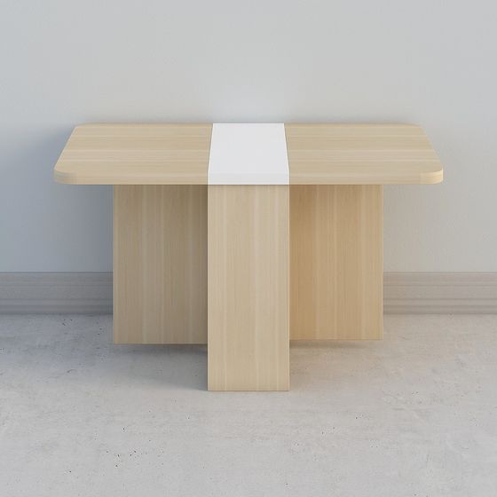 Minimalist Dining Table 3D Model