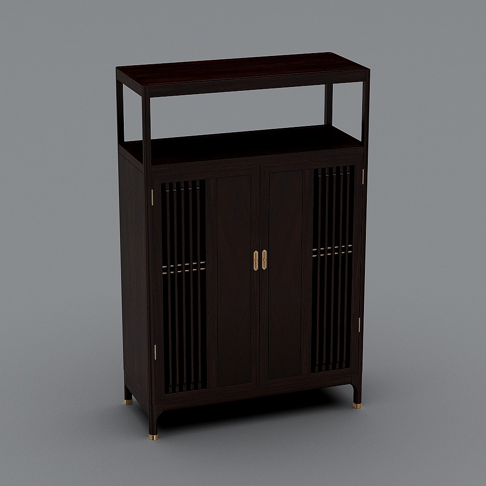 Art Deco Shoe Cabinet 3D model