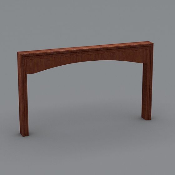 Elegant Arched Door Frame 3D model for Creative Projects