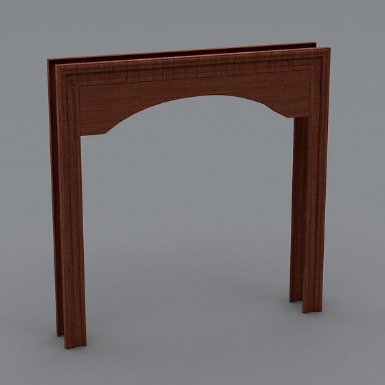 Arched Door Frame 3D model for Creative Projects