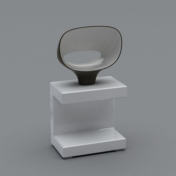 Sleek Futuristic Chair 3D Model for Creative Spaces