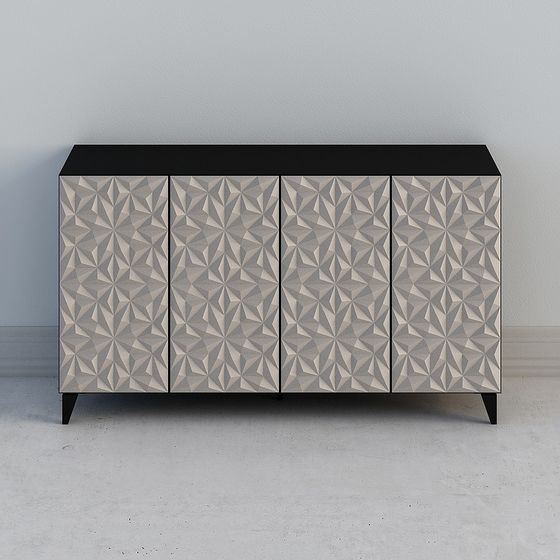 Geometric Charm Storage Cabinet 3D model