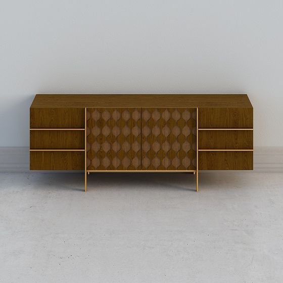 Mid-Century Modern Sideboard 3D model