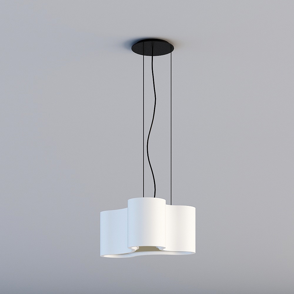 Flowing Pendant Light 3D model