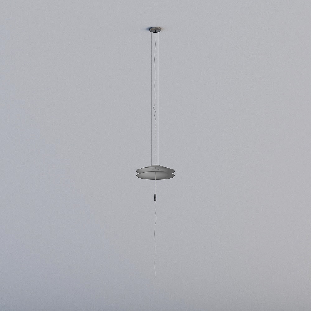Sleek Modern Pendant Light 3D model