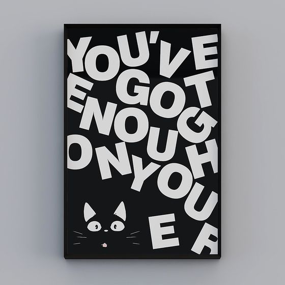 Motivational Poster 3D model