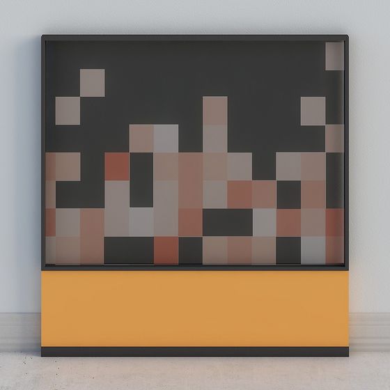 Pixel Art Frame 3D model