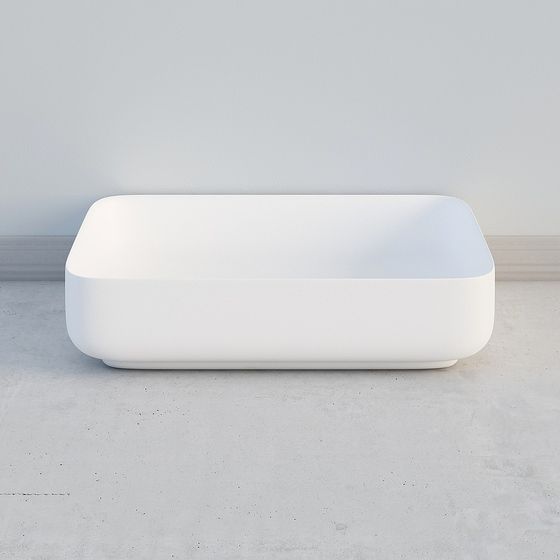 Stylish Square Sink 3D model