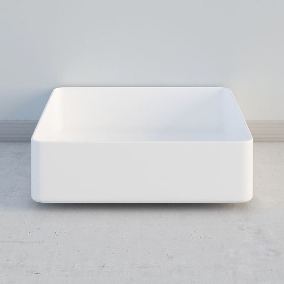 Square Sink 3D model for Modern Bathrooms