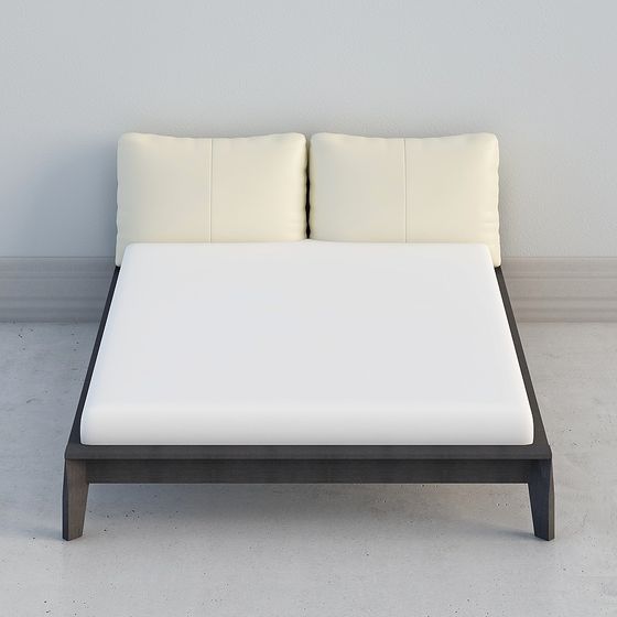 Modern Minimalist 3D Bed Frame Model