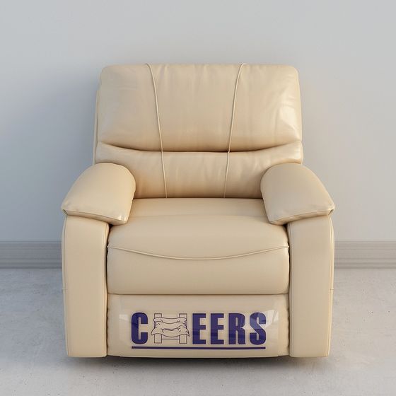 Function Sofa 3D Model in Beige, Blue, and Brown