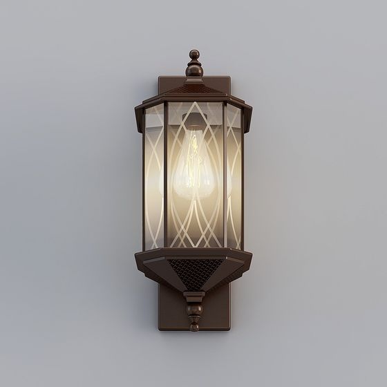 Vintage Wall Lamp 3D model for Artistic Interiors