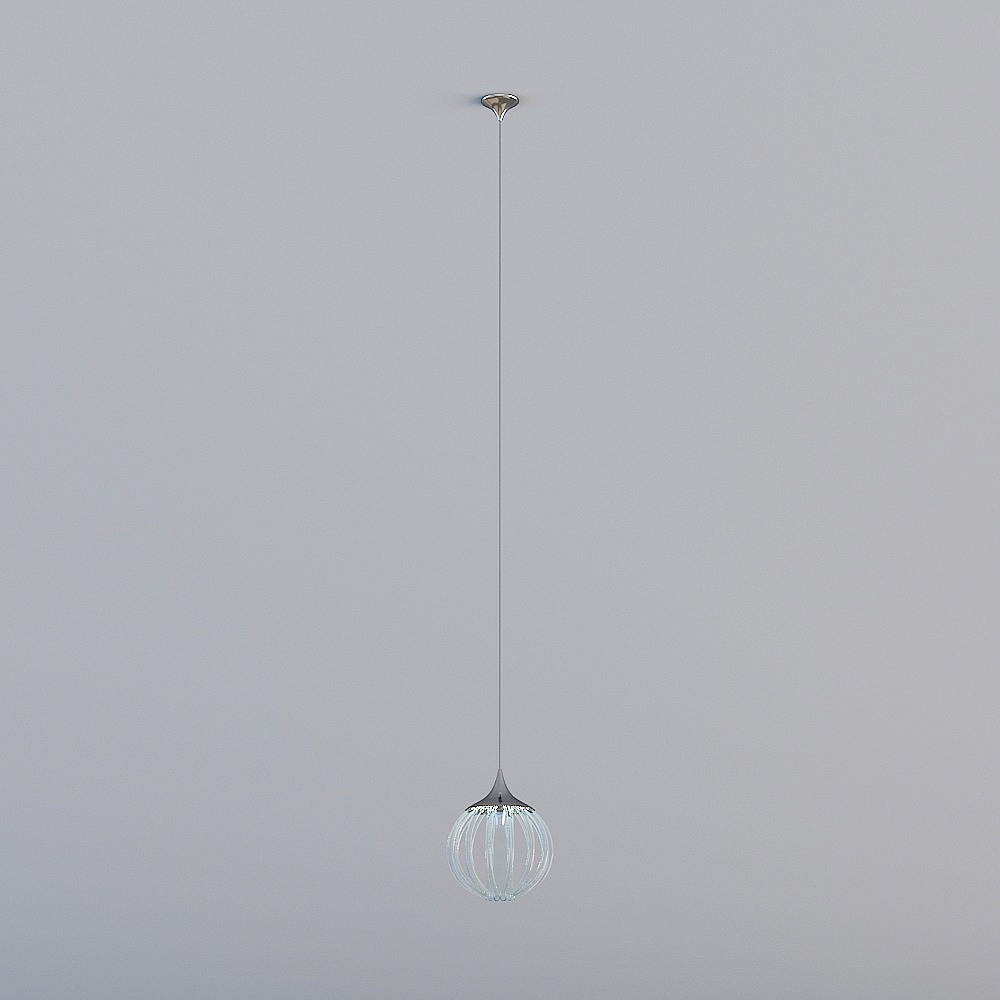 Elegant Minimalist Pendant Light 3D model