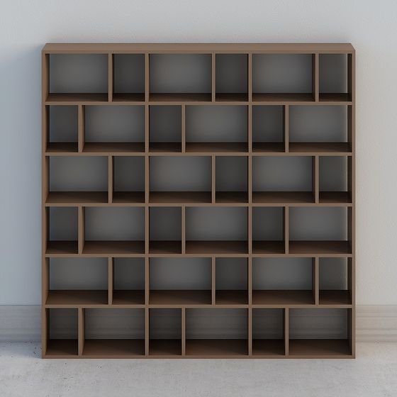 Modular Bookshelf 3D model in Modern Aesthetics