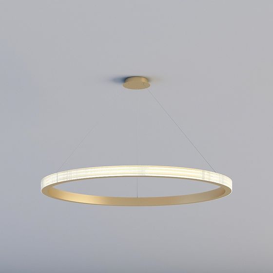 Halo Ring Pendant Light 3D model