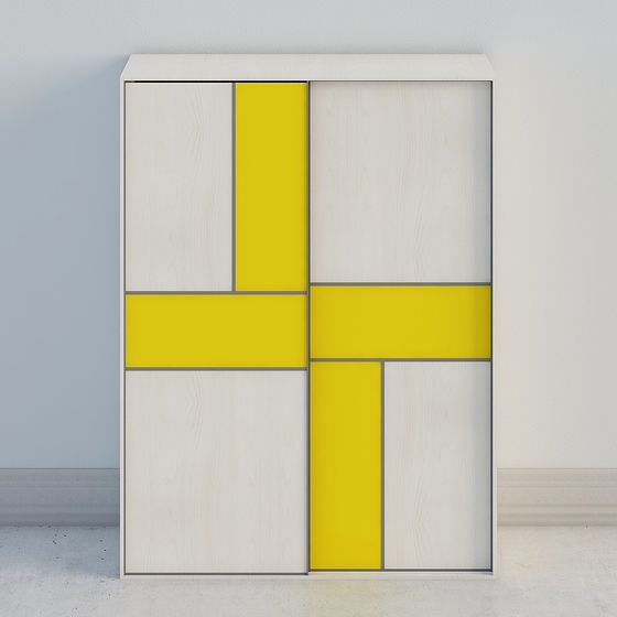 Geometric Smooth Door 3D model for Creative Spaces