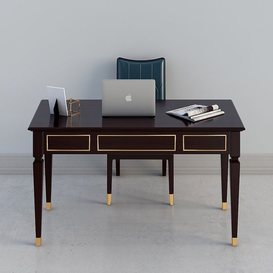 Elegance Desk 3D model for Modern & Classic Interiors