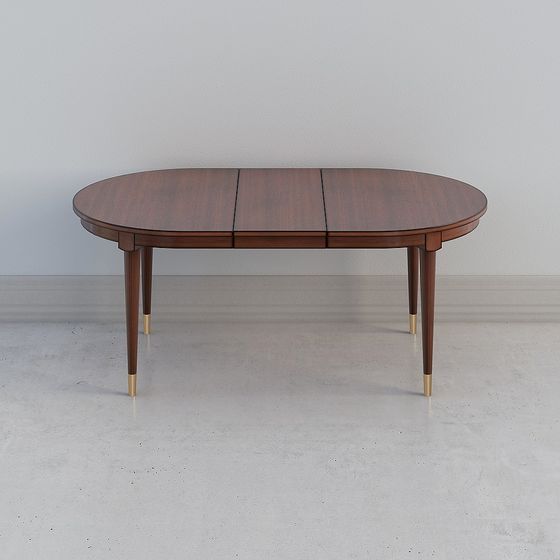 Elegant Low-Poly Dining Table 3D model