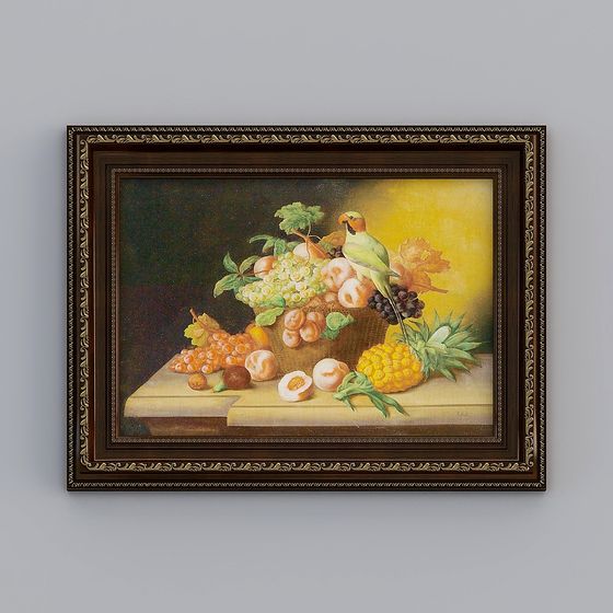 Vintage Still Life 3D model with Classical Aesthetics