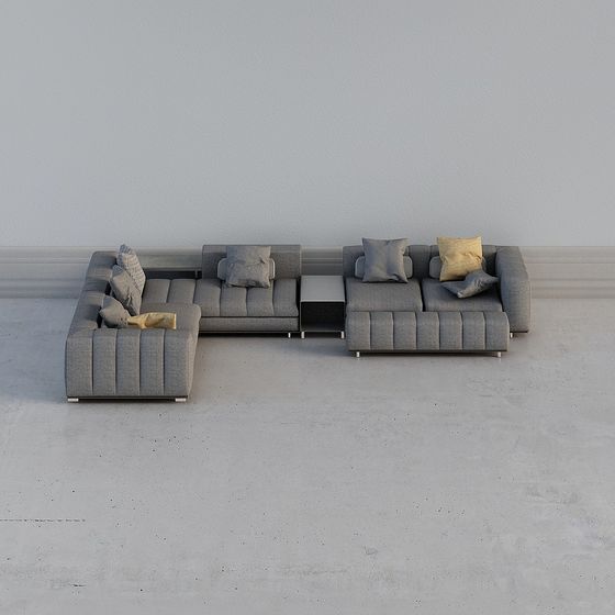 Modern Minimalist Sofa 3D model