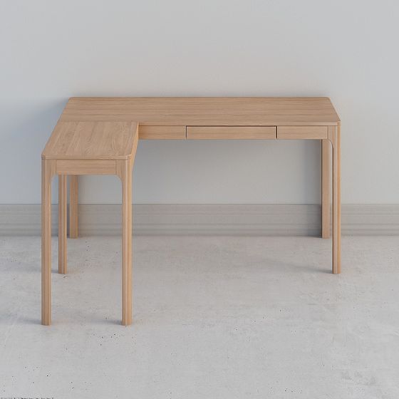 Stylish Urban Corner Desk 3D model