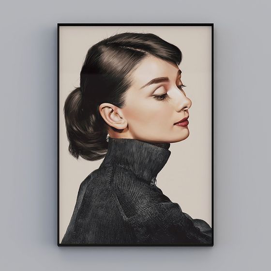 Elegant Vintage Beauty 3D model for Creative Projects