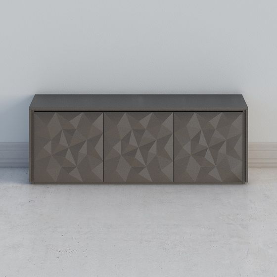 Modern Geometric TV Cabinet 3D model