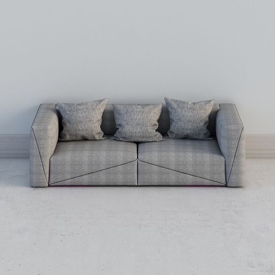 Modern Minimalist Geometric Sofa 3D model