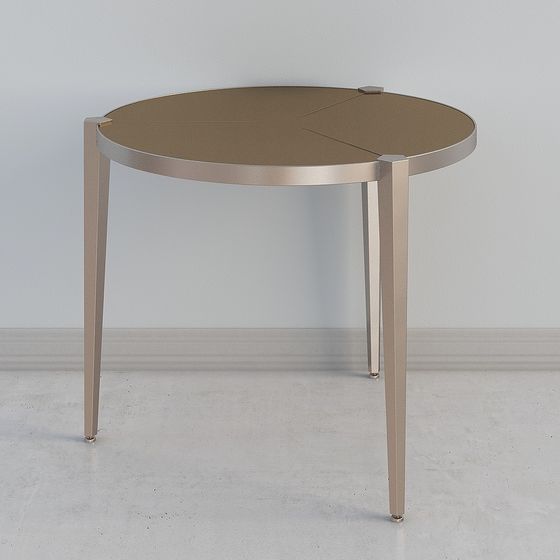 Low Poly Round Table 3D Model Design